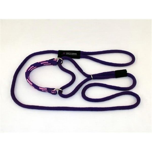 Soft Lines Soft Lines PML06PURPLE-PINK Martingale Dog Leash 6 Ft. Large; Purple and Pink PML06PURPLE/PINK